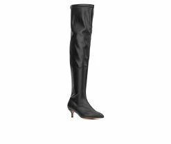 Budget 🥰 Women's New York And Company Ilaina Knee High 🥾 Boots Black 🛒 -Journee shop 2 403