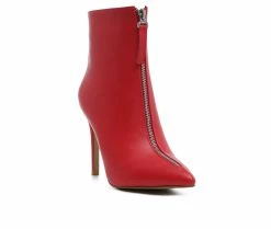 Hot Sale 🎉 Women's London Rag Hazel Stiletto Booties Red 😀 -Journee shop 2 420