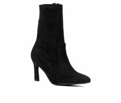Cheapest 🌟 Women's New York And Company Xandra Mid Calf Booties Black 🎁 -Journee shop 2 430