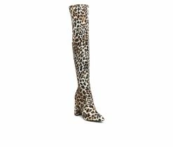Deals π Women's London Rag Flittle Over The Knee Heeled π₯Ύ Boots Leopard Suede π€© 8 Deals π Women's London Rag Flittle Over The Knee Heeled π₯Ύ Boots Leopard Suede π€© -Journee shop 2 439