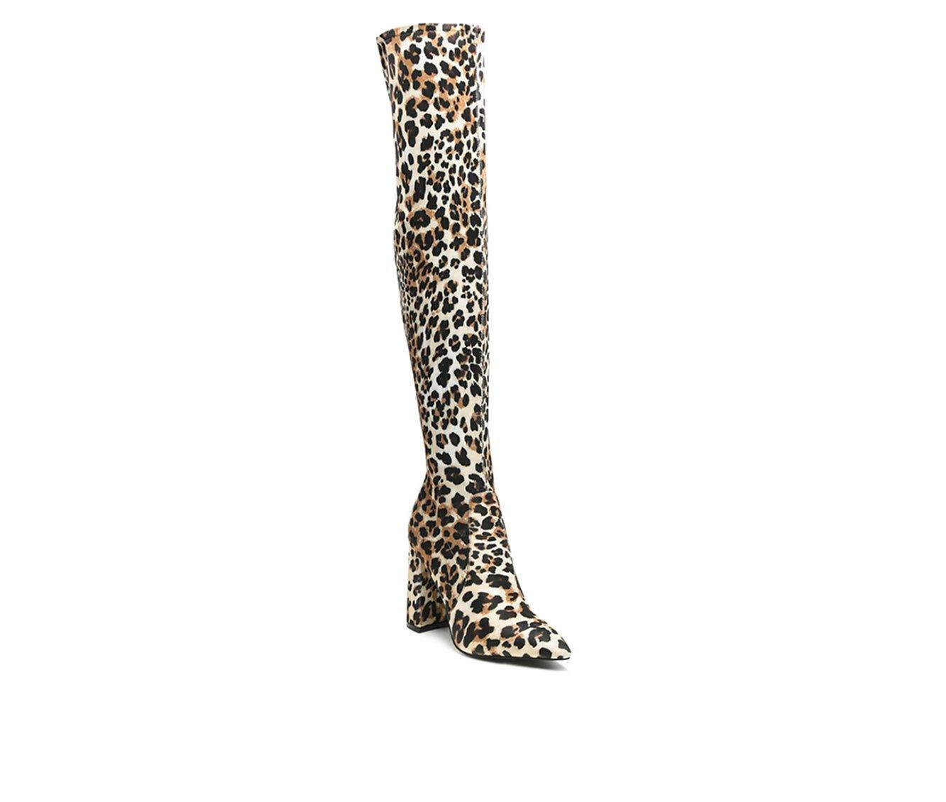 Deals π Women's London Rag Flittle Over The Knee Heeled π₯Ύ Boots Leopard Suede π€© 3 Deals π Women's London Rag Flittle Over The Knee Heeled π₯Ύ Boots Leopard Suede π€© - Image 3