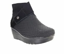 Flash Sale 😍 Women's Bernie Mev Jacqueline Wedge Booties Black ❤️ -Journee shop 2 468