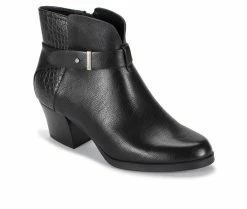 Outlet 👍 Women's Baretraps Lane Heeled Booties Black 🎁 -Journee shop 2 471