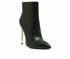 Best Pirce ⭐ Women's London Rag Siren Stiletto Ankle Bootie Black 🔥 -Journee shop 2 490