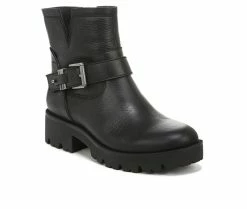 Outlet 🔥 Women's Zodiac Miller Moto Booties Black Leather 🔔 -Journee shop 2 507