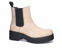 Discount 😀 Women's Dirty Laundry Maps Platform Chelsea 🥾 Boots Natural 🥰 -Journee shop 2 51