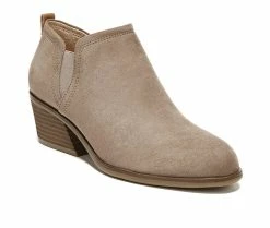 New 👏 Women's Dr. Scholls Laurel Heeled Booties Wood Brown 😉 -Journee shop 2 521