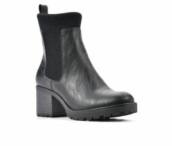 Cheap 😀 Women's White Mountain Benji Chelsea Booties Black 🌟 -Journee shop 2 522