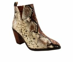 Promo 🤩 Women's Very Volatile Mumba Western Ankle Booties Beige Multi 🔥 -Journee shop 2 526