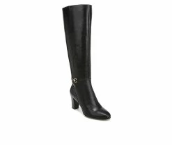 Outlet ⭐ Women's Franco Sarto Palermo Knee High Heeled 🥾 Boots Black 🎁 -Journee shop 2 534