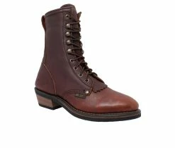 Hot Sale 🤩 Women's AdTec 8" Packer Booties Chestnut ⭐ -Journee shop 2 542