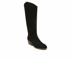 Wholesale 🌟 Women's Dr. Scholls Lovely Knee High 🥾 Boots Black Micro 🥰 -Journee shop 2 58