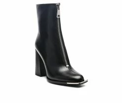 Flash Sale 🎁 Women's London Rag Flower Blade Block Heel Booties Black 🌟 -Journee shop 2 583