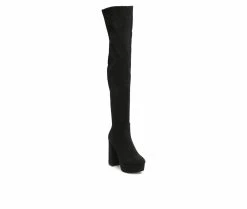 Best Pirce π Women's London Rag Bubble Platform Knee High π₯Ύ Boots Black Suede π 8 Best Pirce π Women's London Rag Bubble Platform Knee High π₯Ύ Boots Black Suede π -Journee shop 2 584