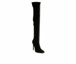 Flash Sale ✨ Women's London Rag Tilera Knee High Stiletto 🥾 Boots Black 🥰 -Journee shop 2 585