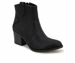 Flash Sale ❤️ Women's Unionbay Cowgal Western 🥾 Boots Black ⌛ 8 Flash Sale ❤️ Women's Unionbay Cowgal Western 🥾 Boots Black ⌛ -Journee shop 2 592