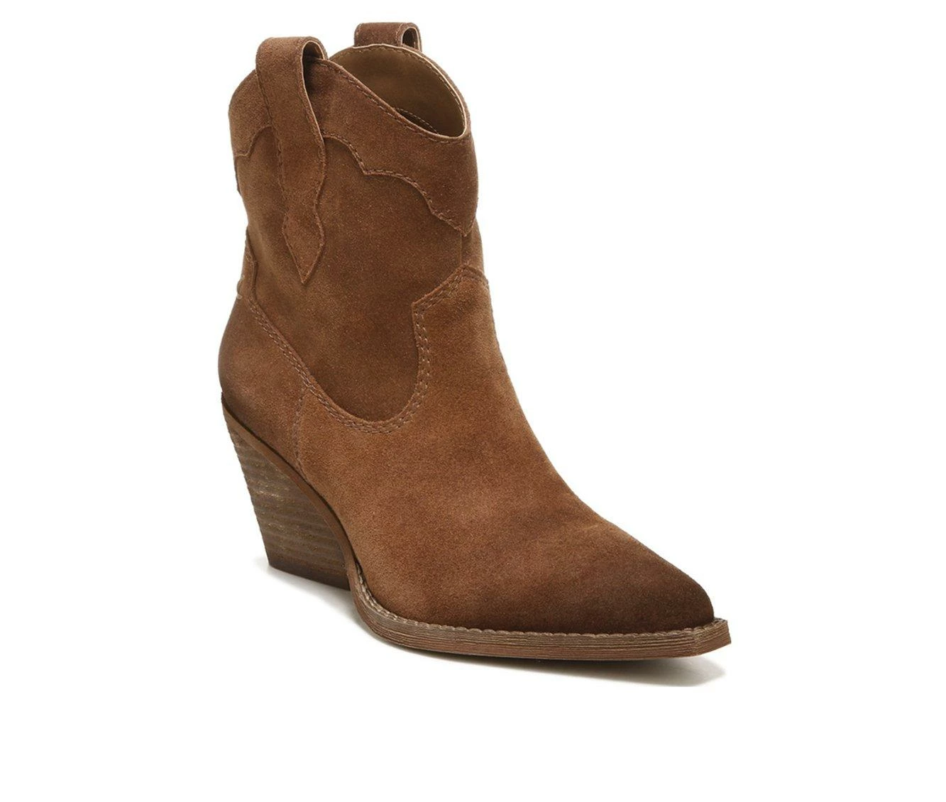 Budget π Women's Zodiac Roslyn Western Booties Cognac Brown 𧨠3 Budget π Women's Zodiac Roslyn Western Booties Cognac Brown 𧨠- Image 3