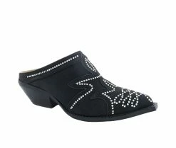 Top 10 😍 Women's Penny Loves Kenny Stella Western Mules Black 👍 -Journee shop 2 611