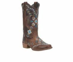 Flash Sale 😉 Women's Dingo Boot Mesa Western 🥾 Boots Brown ✔️ -Journee shop 2 613