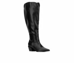 Cheap 👍 Women's Fashion To Figure Mariana XWC Knee High 🥾 Boots Black Wide 😍 -Journee shop 2 62