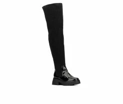 Discount ✨ Women's Fashion To Figure Odelia XWC Over The Knee 🥾 Boots Black Wide 👍 -Journee shop 2 63