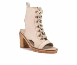 Flash Sale 🛒 Women's Vintage Foundry Co Odette Heeled Booties Off White ✨ -Journee shop 2 646
