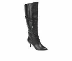 Deals ⌛ Women's Journee Collection Kaavia Knee High 🥾 Boots Black 🧨 -Journee shop 2 654