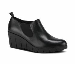 Best Pirce 😍 Women's SPRING STEP Joannie Wedge Booties Black 🤩 -Journee shop 2 676