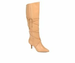 Flash Sale 🎉 Women's Journee Collection Kaavia Extra Wide Calf Knee High 🥾 Boots Tan 😀 -Journee shop 2 685