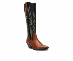 Best Pirce ⌛ Women's Coconuts By Matisse Alpine Western 🥾 Boots Black/Tan ❤️ -Journee shop 2 69