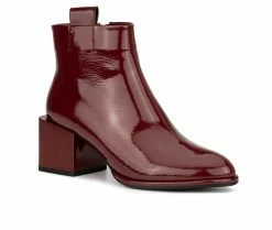 Outlet 😉 Women's Torgeis Monty Booties Burgundy ⌛ -Journee shop 2 694