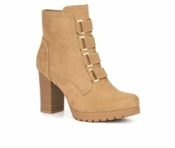 Promo 💯 Women's New York And Company Kai Booties Nude 🌟 -Journee shop 2 709