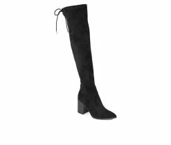 Best deal 😉 Women's Journee Collection Paras Extra Wide Calf Over-The-Knee 🥾 Boots Black ✨ -Journee shop 2 717