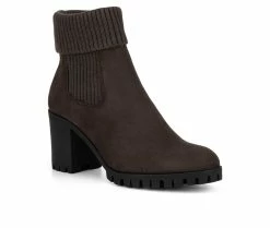 Promo 😀 Women's New York And Company Presley Booties Grey ❤️ -Journee shop 2 718