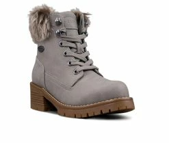 Best reviews of 🥰 Women's Lugz Flirt Hi Fur Lace-Up 🥾 Boots Grey/Gum 🤩 -Journee shop 2 738