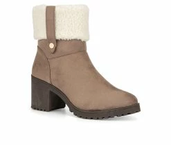 Top 10 😀 Women's Olivia Miller Amy Winter Booties Sand 👍 -Journee shop 2 740