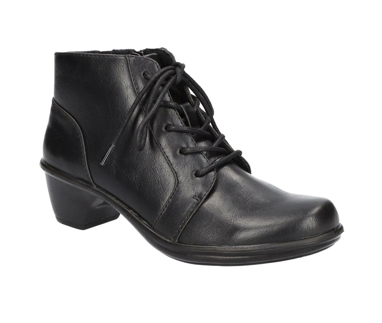 Flash Sale 🤩 Women's Easy Street Zelene Lace-Up Booties Black WW 🔥 3 Flash Sale 🤩 Women's Easy Street Zelene Lace-Up Booties Black WW 🔥 - Image 3
