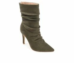 Wholesale 👍 Women's Journee Collection Markie Stiletto Booties Olive ⌛ -Journee shop 2 76