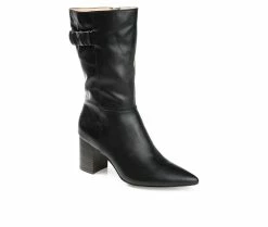Flash Sale 🧨 Women's Journee Collection Wilo Mid 🥾 Boots Black 🧨 -Journee shop 2 763