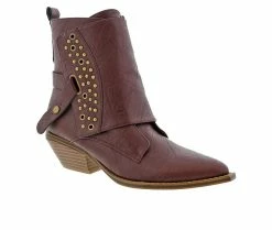 Budget 🛒 Women's Bellini Shindig Western 🥾 Boots Wine 🎁 -Journee shop 2 777