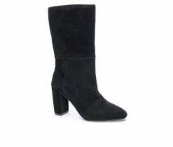 Cheapest ❤️ Women's Chinese Laundry Keep Up Mid 🥾 Boots Black 🎉 -Journee shop 2 778