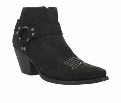 New 🤩 Women's Dingo Boot Buckskin Western Booties Black 🔔 -Journee shop 2 800