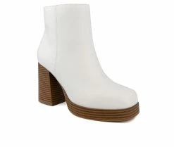 New β¨ Women's Sugar Warrant Heeled Booties White π― 8 New β¨ Women's Sugar Warrant Heeled Booties White π― -Journee shop 2 83