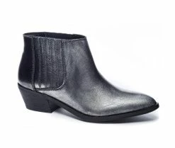 Top 10 🎁 Women's Chinese Laundry Farrah Chelsea 🥾 Boots Silver Met 🥰 -Journee shop 2 834