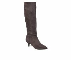 Discount 🔥 Women's Journee Collection Vellia Knee High 🥾 Boots Grey 🥰 -Journee shop 2 861