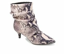 Best Pirce 💯 Women's Journee Collection Jo Booties Snake 👏 -Journee shop 2 862