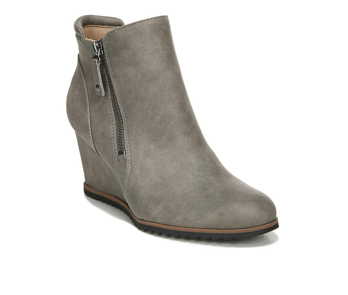 Cheap 🔔 Women's Soul Naturalizer Haley Wedge Booties Light Grey ⌛ 3 Cheap 🔔 Women's Soul Naturalizer Haley Wedge Booties Light Grey ⌛ - Image 3
