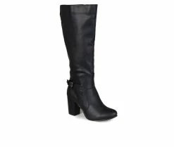 Hot Sale 👍 Women's Journee Collection Carver Wide Calf Knee High 🥾 Boots Black ❤️ -Journee shop 2 875