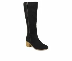 Promo 🔔 Women's Journee Collection Sanora Wide Calf Knee High 🥾 Boots Black 🎉 -Journee shop 2 878