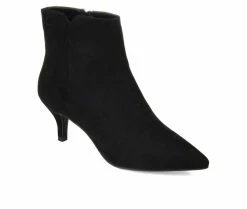Flash Sale 😉 Women's Journee Collection Isobel Kitten Heel Booties Black ⌛ -Journee shop 2 879